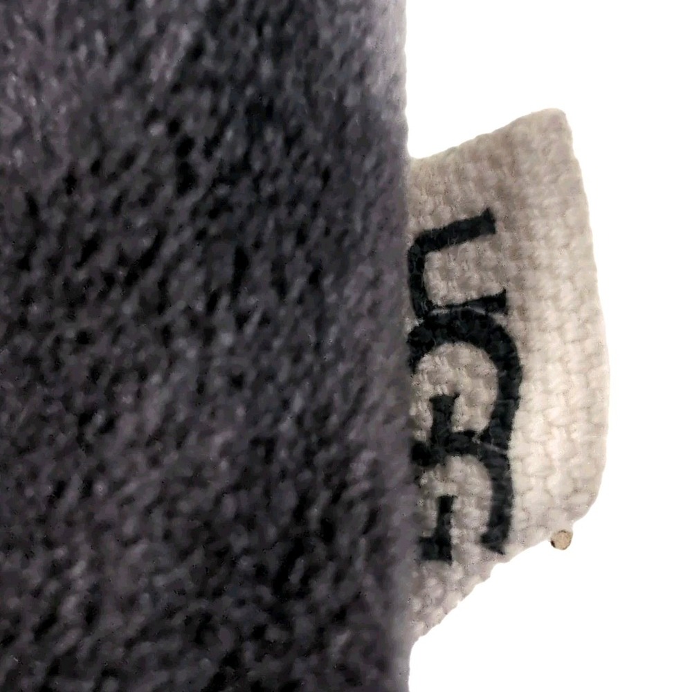 UGG Velour Crop Hoodie Womens Size XS Charcoal Gray Cozy Pullover Loungewear - Picture 6 of 11